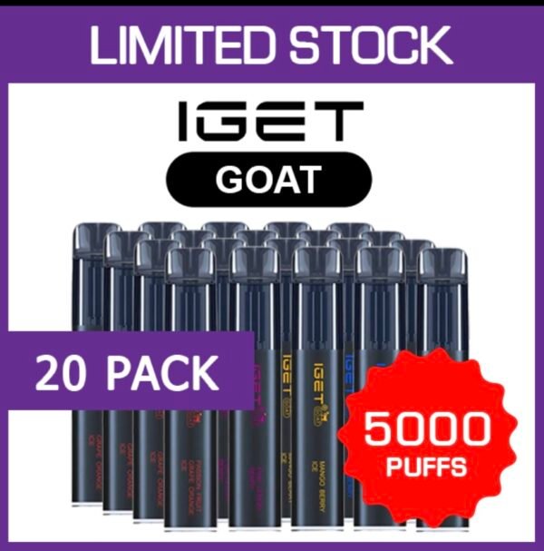 IGET GOAT – 5000 PUFFS – 20 PACK