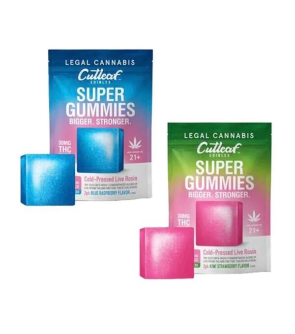CUTLEAF COLD-PRESSED LIVE ROSIN CBD/THC SUPER GUMMIES 120 MG
