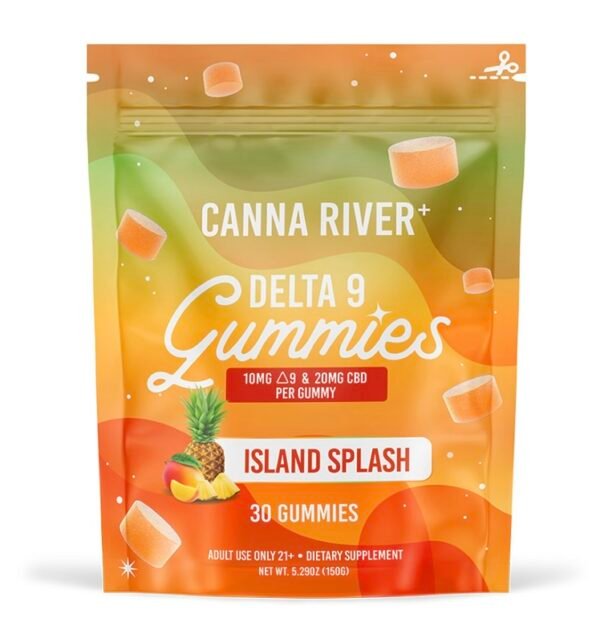 DELTA 9 THC GUMMIES WITH CBD – ISLAND SPLASH – CANNA RIVER