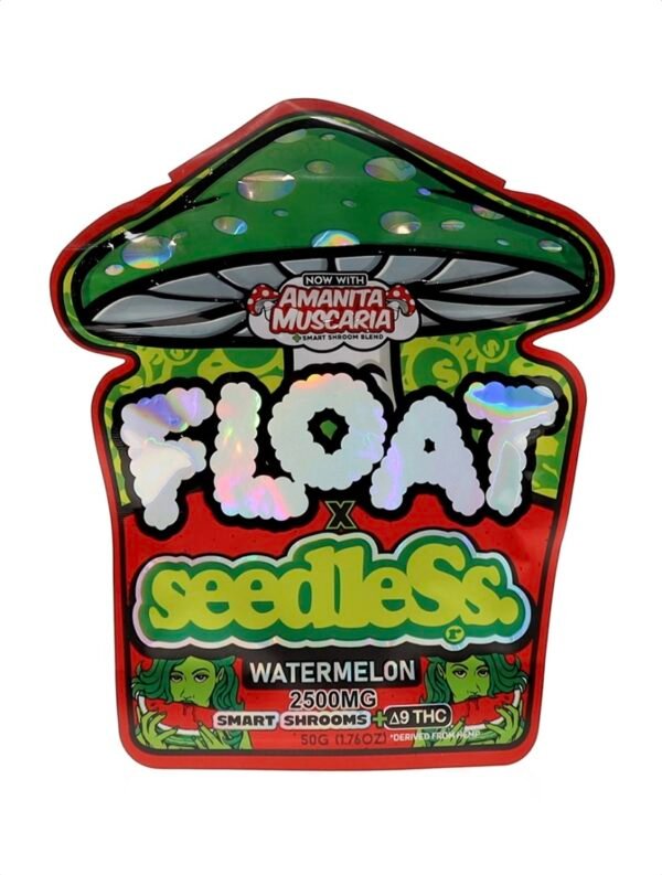 Sedless Watermelon Float Mushroom Gummies + Delta 9 THC