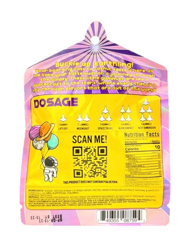 Grape Boarding Pass Amanita Shroom Gummies 1000mg - Image 2