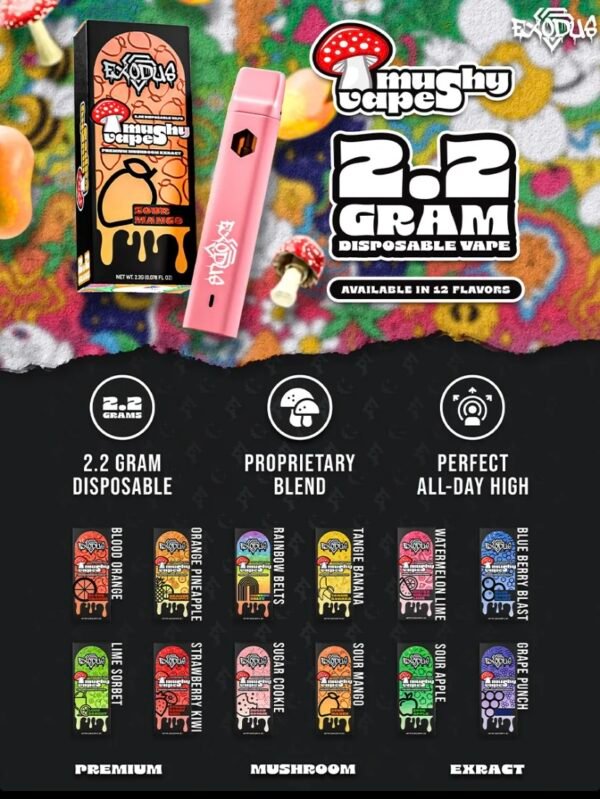 Blood Orange Exodus Mushy Disposable Vape 2.2G - Image 4