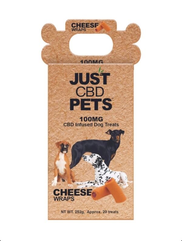 Cheese Wraps Just CBD Dog Treats 100mg