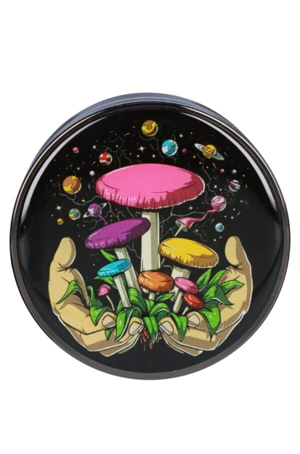 63mm Chrome w/ Space Hands Mushroom Grinder - Image 2