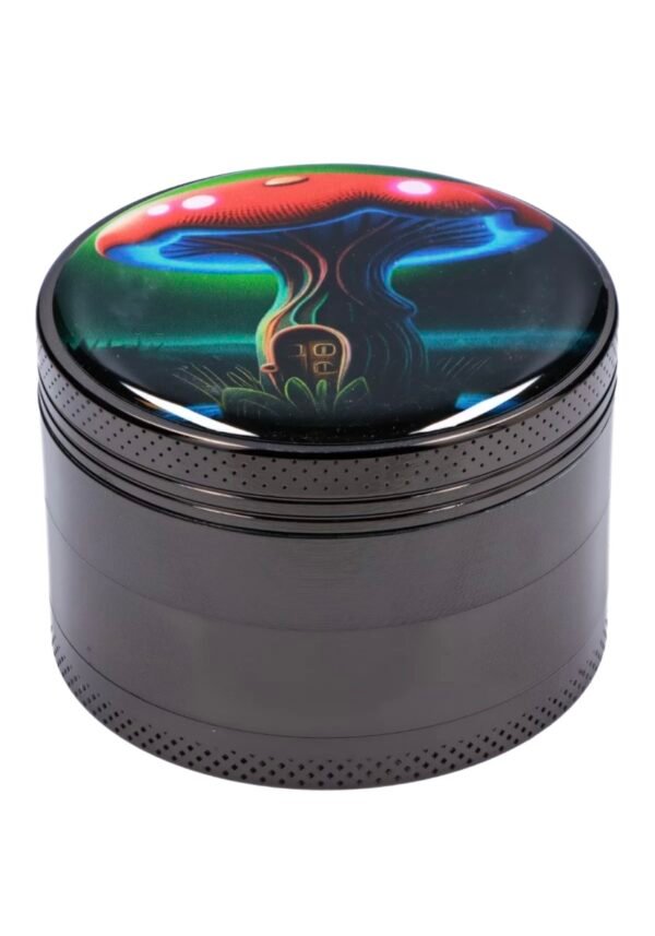 63mm Chrome w/ Mushroom House Grinder