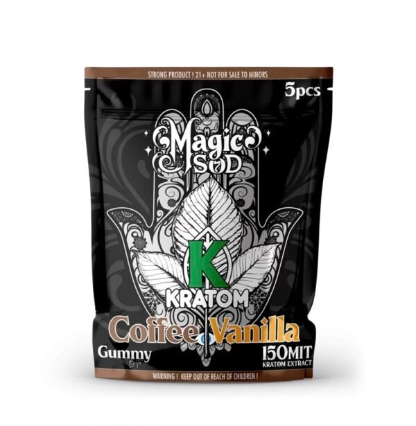 Kratom Coffee Vanilla Gummies 150 MIT Kratom Extract - Image 3